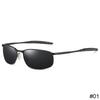 Men Metallic Polarized Metal Sunglasses Male Square Frame Classic Driving Shades Sun glasses