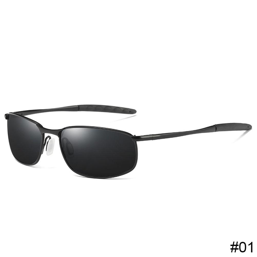 Men Metallic Polarized Metal Sunglasses Male Square Frame Classic Driving Shades Sun glasses