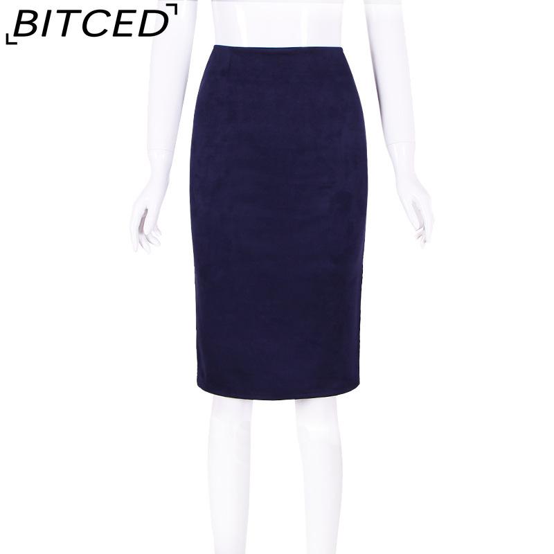 BITCED Women's Fashion Casual Solid Color Print Summer Spring Skirt