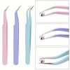 2Pcs/Set Dual Heads Acrylic Metal Dotting Wax Pen With Stainless Steel Tweezers Nail Art Grafting Eyelashes Manicure Tools