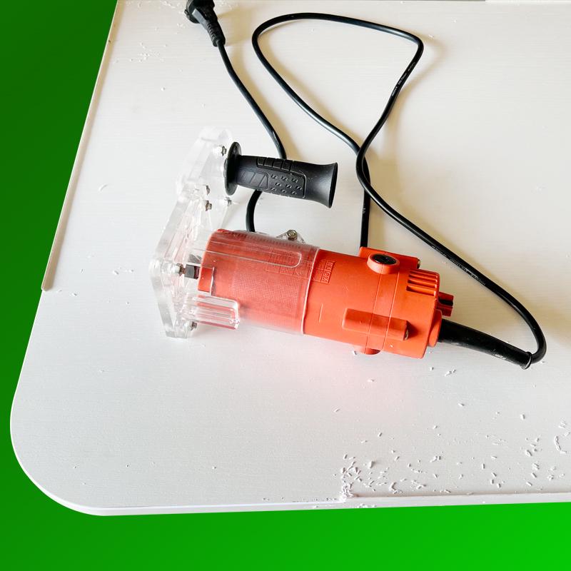 Portable Electric Curve Trimmer for Irregular Edge Chamfering and PVC Edge Banding In Woodworking
