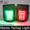 HD 12V LED Marine Navigation Light Waterproof Boat Side Red Green White Bow Light Sailing Signal Light Boat Styling Accessories
