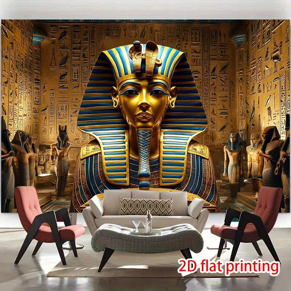 Jmg Household Supplies Unisex Ancient Egyptian Pharaoh Tapestry, Hieroglyphic And Pyramid Wall Art For Themed Parties And Cultural Home Decor
