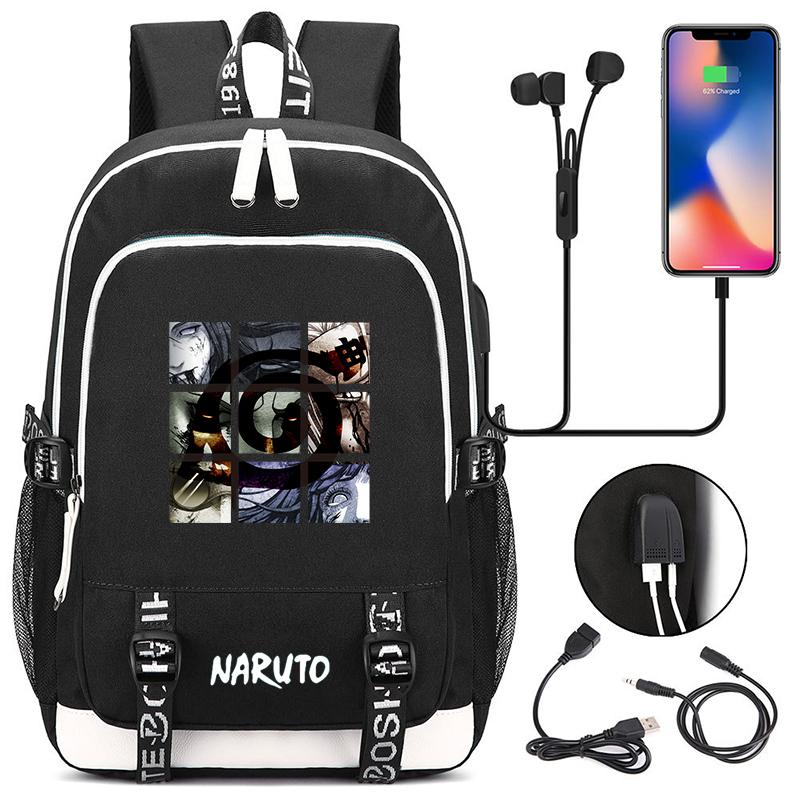 Anime Schoolbag Boy Girl Rucksack for Teen Backpack Student Usb Travel Bags Back To School Backpack Men Women Leisure