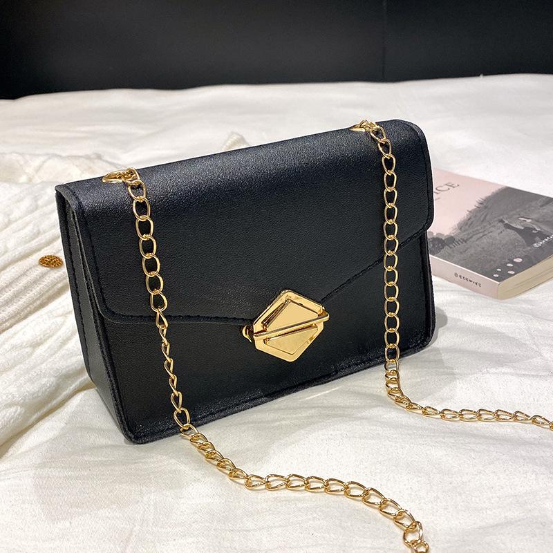 Spring and Summer Plain Weave Small Square Bag, Casual and Sweet Shoulder Bag, Square Messenger Bag, and a Mobile Phone Bag.