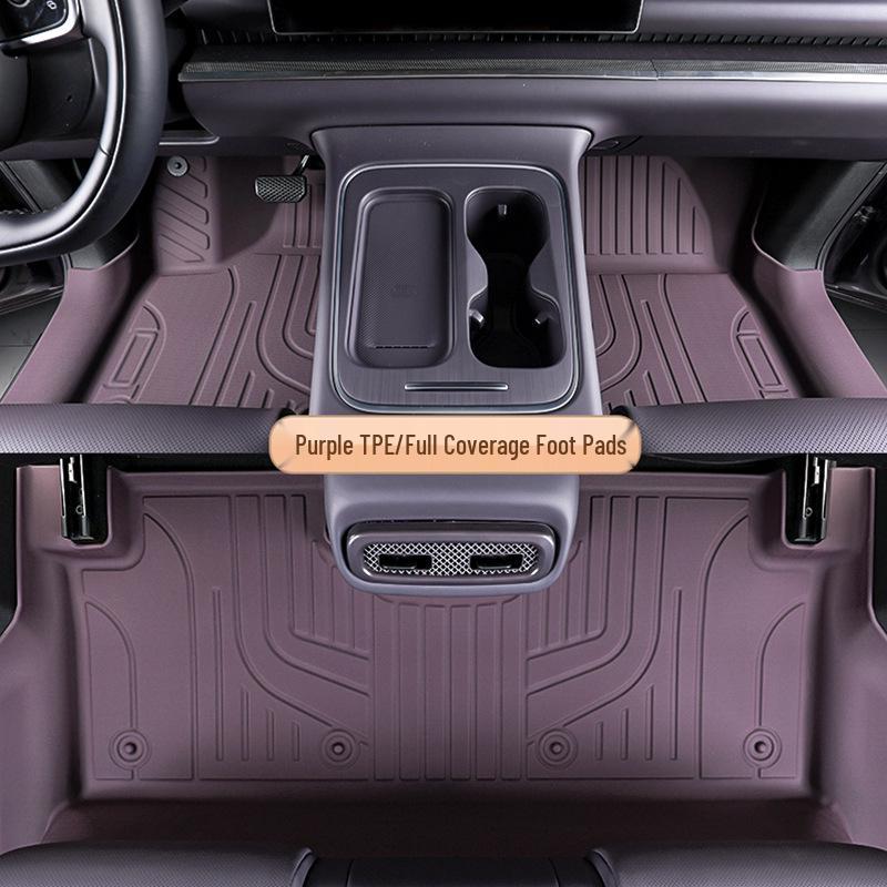 Compatible with 25-26 Leapmotor C10 Models: TPE Floor Mat & Trunk Mat, Dirt-Resistant, Wear-Resistant, Original Car Color Coverage.