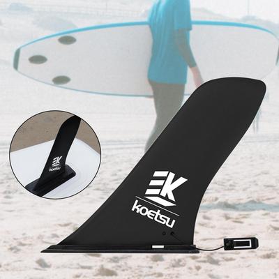 Paddle Board Fin for Surfboards, Black Kayak Fin, Center Longboard Accessories