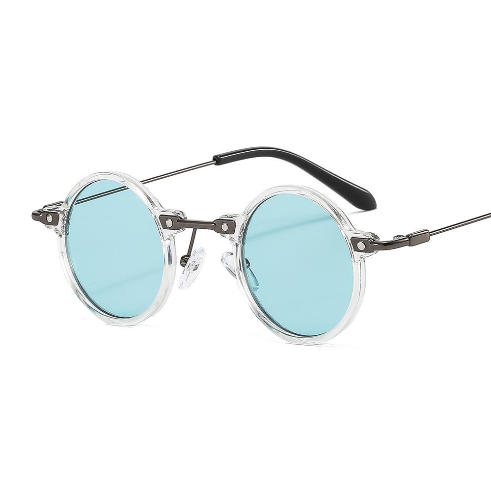 Trendy Women's Retro Round Frame Anti-UV Sunglasses