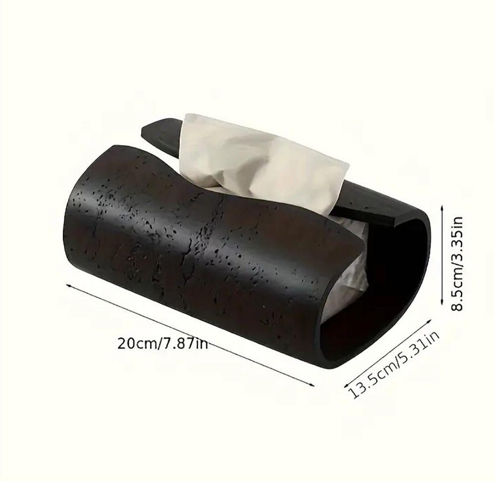 Fashion Resin Tissue Box Cave Stone Design Home Decor Napkin Holder Tissue Case Home Decor