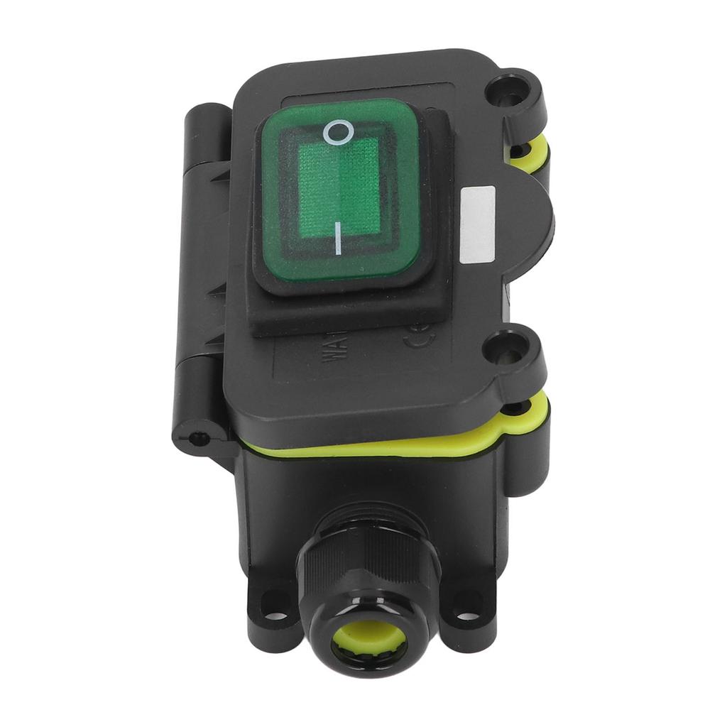 Marine Switch with Junction Box Single Head IP68 Water Proof Inline Power Cord Ship Type Switch for
