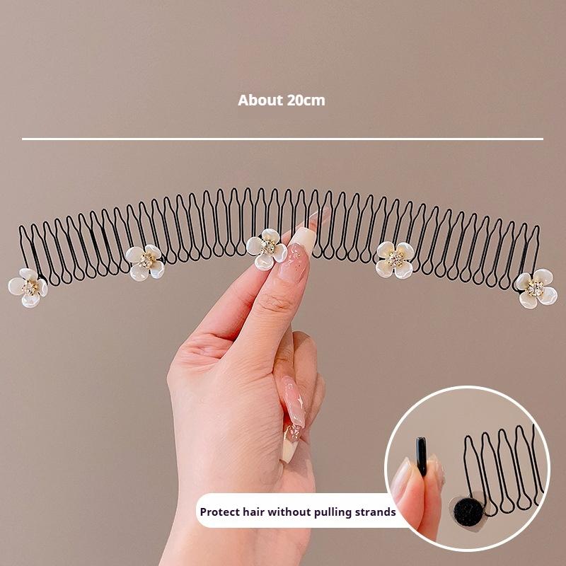 Hairpin Head Ornaments Broken Hair Comb Insert Hairpin Female Back of The Head Hair Fixed Hair Broken Hair Tidying Hairpin