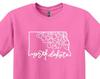 North Dakota State Map Shirt, Family Reunion Travel Tee