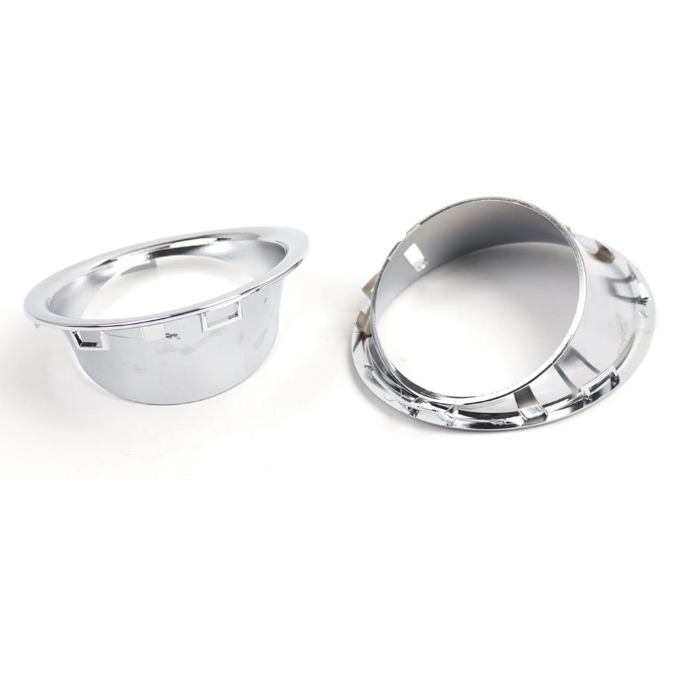 1Pair Car Front Fog Light Lamp Chrome Plating Ring Cover For Mini Cooper R55 R56 R57 Front Bumper Light Cover Trim