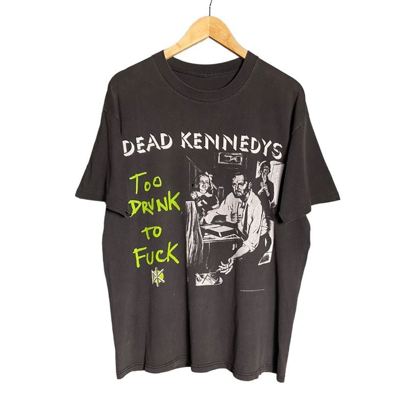 

Vintage 90s Dead Kennedys Too Drunk To Fuk Unisex Band Tshirt Reprint KH13405 Unisex T-Shirt XXXXL