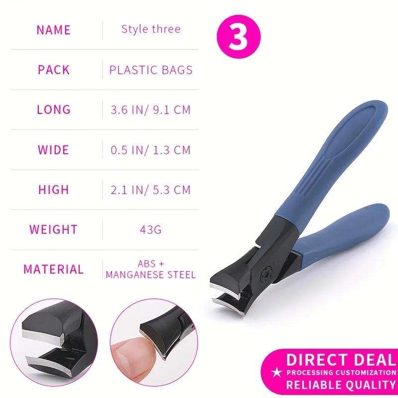 Ultra Sharp Portable Cutters, Stainless Steel, Wide Jaw Opening, Anti-slip, Finger Cutters for Women and Men