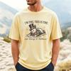 Fun Melting Snowman English Printed Men's T-Shirt Cross-Border Christmas Funny Crew Neck Short Sleeve Comfortable Casual T-Shirt