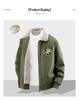 2025 Autumn/Winter Men's Plus Velvet Washed Cotton Jacket - Classic Casual Outdoor Cold-Weather Protection