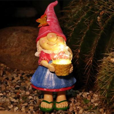 Garden Gnome Statue Crafts Creative Figurine for Bedroom Shelf Outdoor