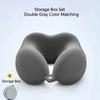 A Set of Ergonomic U-shaped Travel Pillows with Storage Bags - Slow Rebound Neck Support for Airplanes, Offices, and Cars - Mach
