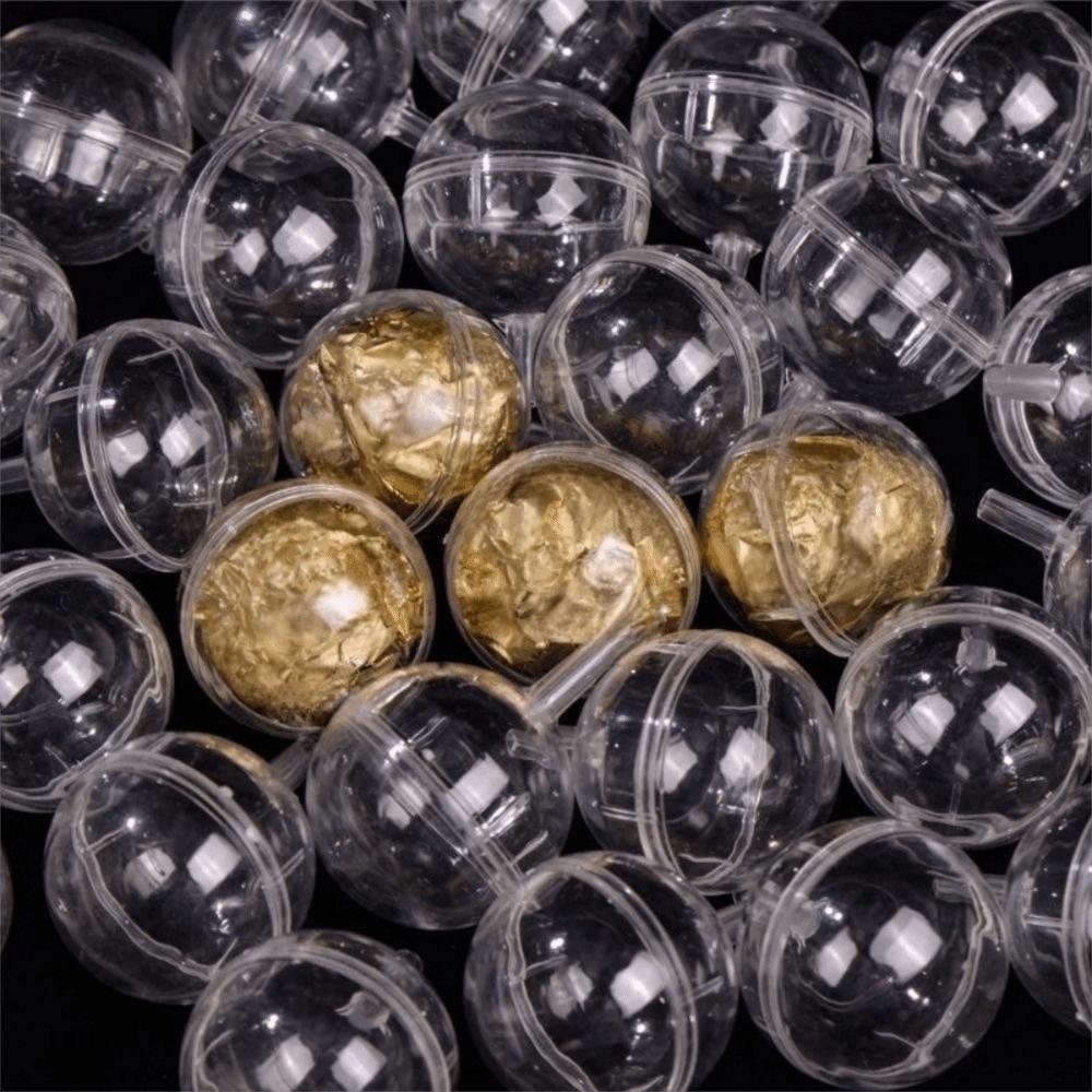 100pcs Transparent Chocolate Flower Plate Box Plastic Practical Chocolate Bouquet Packaging DIY Handmade Round Candy Wrappers