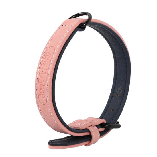 Katzenhalsband, einfarbig, verstellbar, verschleißfest, modisch, für Haustiere, Hunde, Kunstlederhalsband