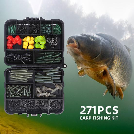 Fishing Hooks Accessories Set with Storage Case Rust Resistant Lightweight Compact Portable