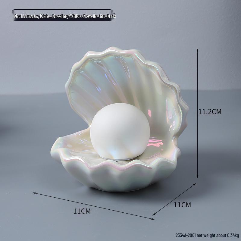 Veilleuse Céramique & Boîte à Bijoux - Décoration Aquarium Mignonne pour la Chambre des Enfants