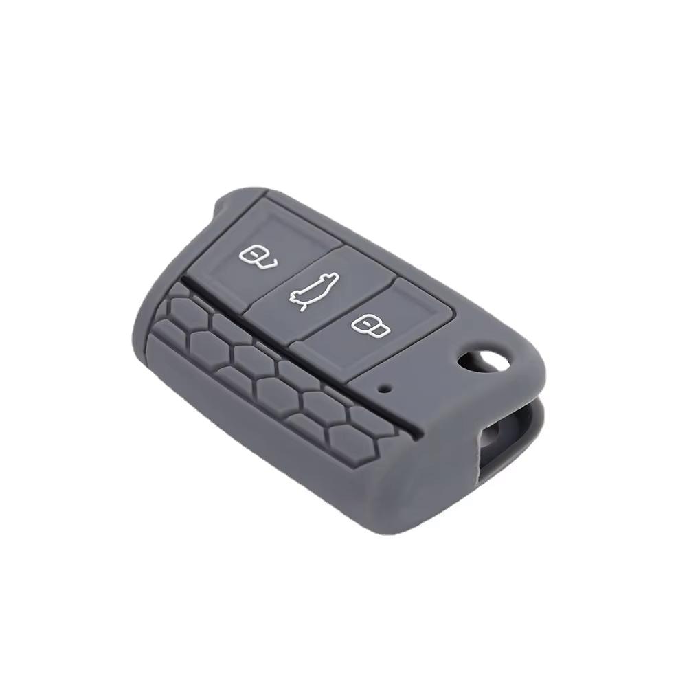 Car Key Cover Case Silicone Shell For VW Golf 7 MK7 VII Tiguan Polo Skoda Octavia A7 Kodiaq Seat Ateca Leon