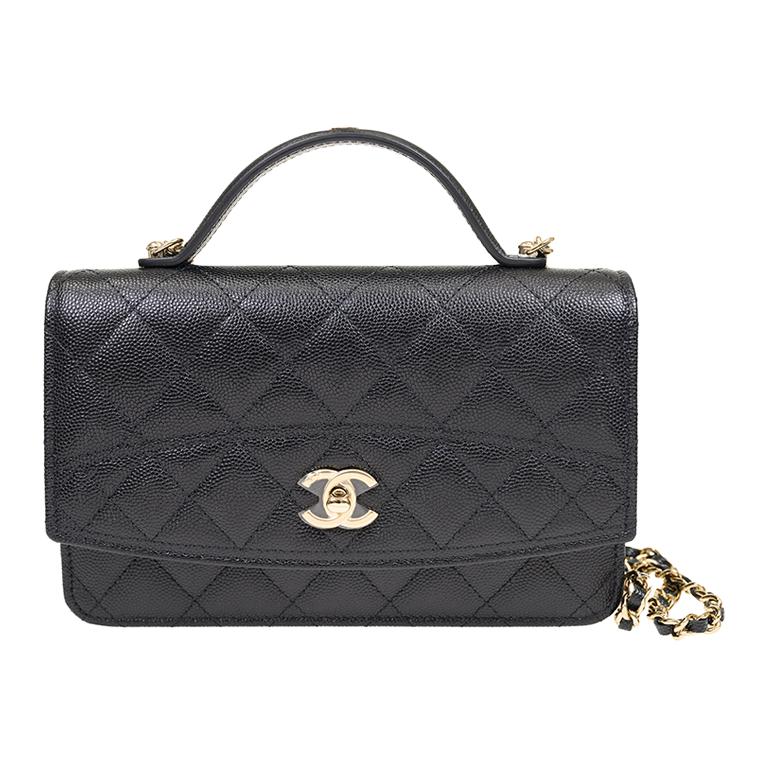 

Chanel 26c Twist-Lock Closure Leather Chain Diamond Pattern Grainy Cowhide Material Gold Hardware Messenger Bag Women S Style Black Basic+Dust Bag чорний