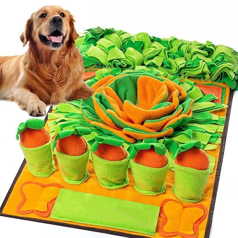 Pet Sniffing Mat Dog Walking Mat Dog Cat Hidden Food Blanket Sniffing Training Blanket Foraging Mat