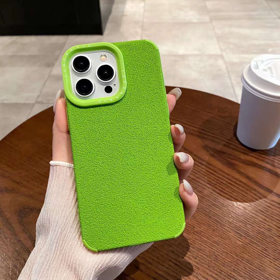 

Подходит для iPhone 15 Кожаный чехол Чехол для телефона Контрастный цвет Макарон 13 14 Max Противоударный Мягкий чехол iPhone 15Plus