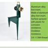 Extendable 360 Degree Swiveling 3 Arm Metal Sprinkler Featuring Solid Metal Base For Large Area Coverage