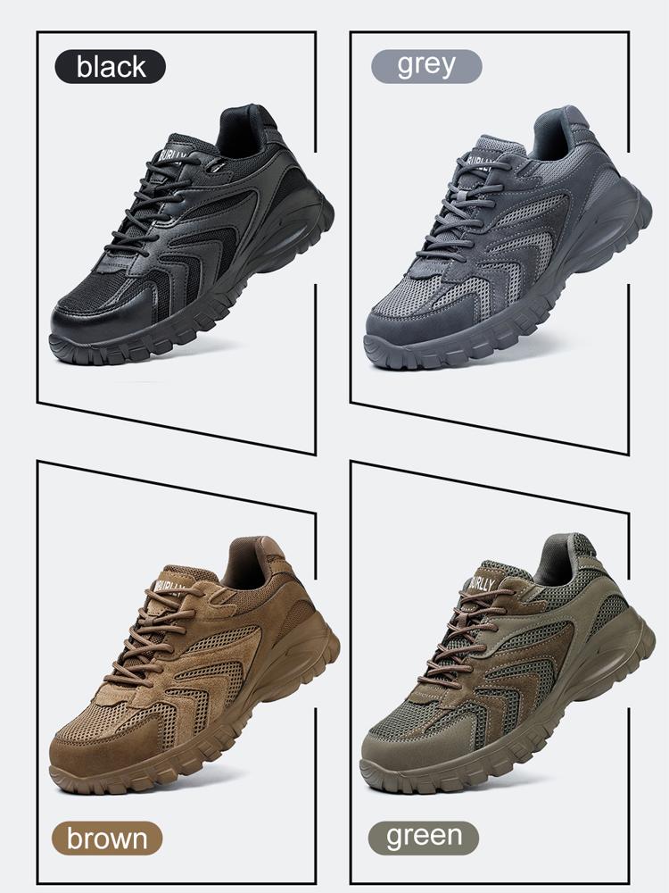 Breathable Men'S Safety Shoes European Steel Baotou Meets The Standard For Kevlar Work Shoes Protection Sneakers Lightweight