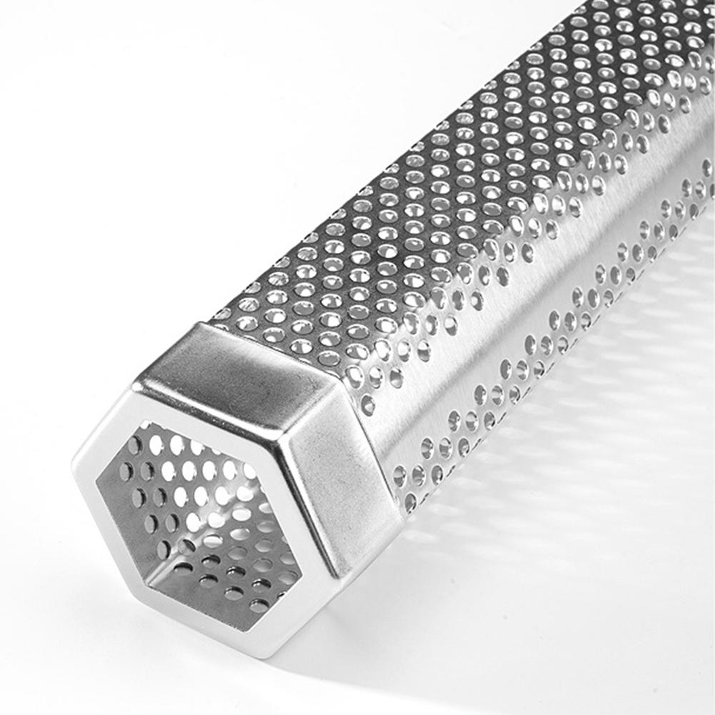 Grilled Meat Chicken Smoker Tube Refillable Wood Chip Cold Hot Smoking Tube for BBQ Camping