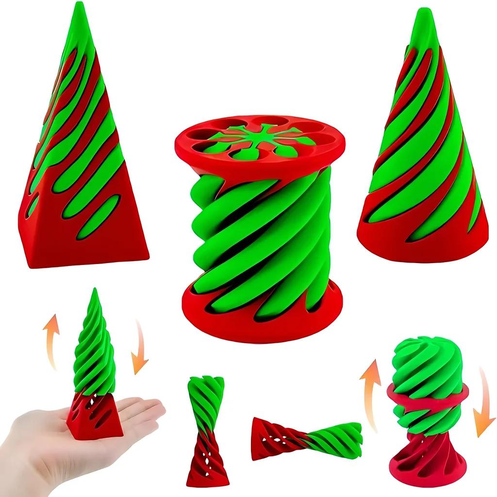 

Spiral Cone 3D Printed Highpass Stress Reducing Toys Fidgeting Table Gadgets Technological Rotating Relieve Stress-Relieving Adults