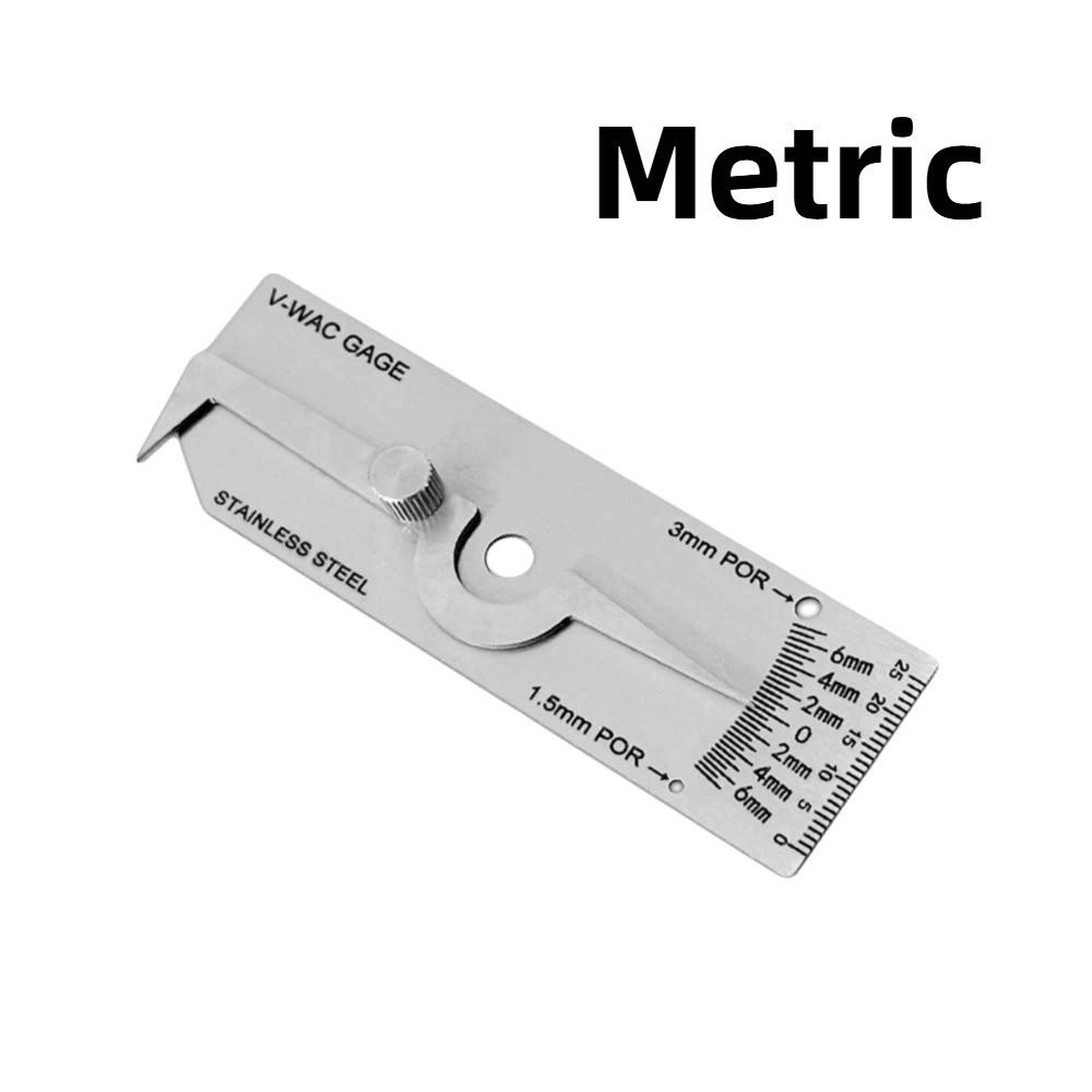 Imperial System Depth Ruler Metric Reading Fillet Weld Gauge Inspection Gauge  Welding Penetration