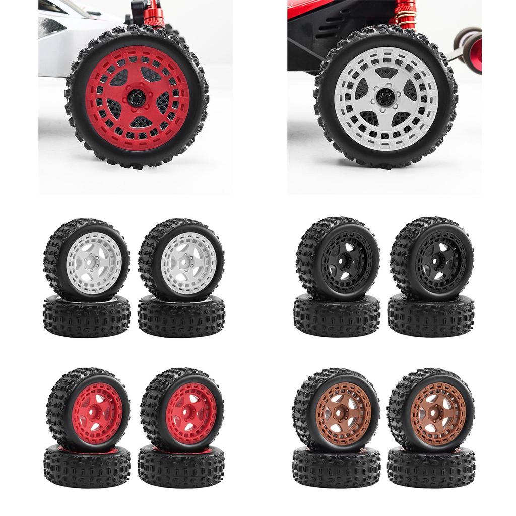 4PCs Wheels And Tire Replacement Replace The Parts 69cmx26 Cm for 1:18 2S 223S RC Car Sturdy