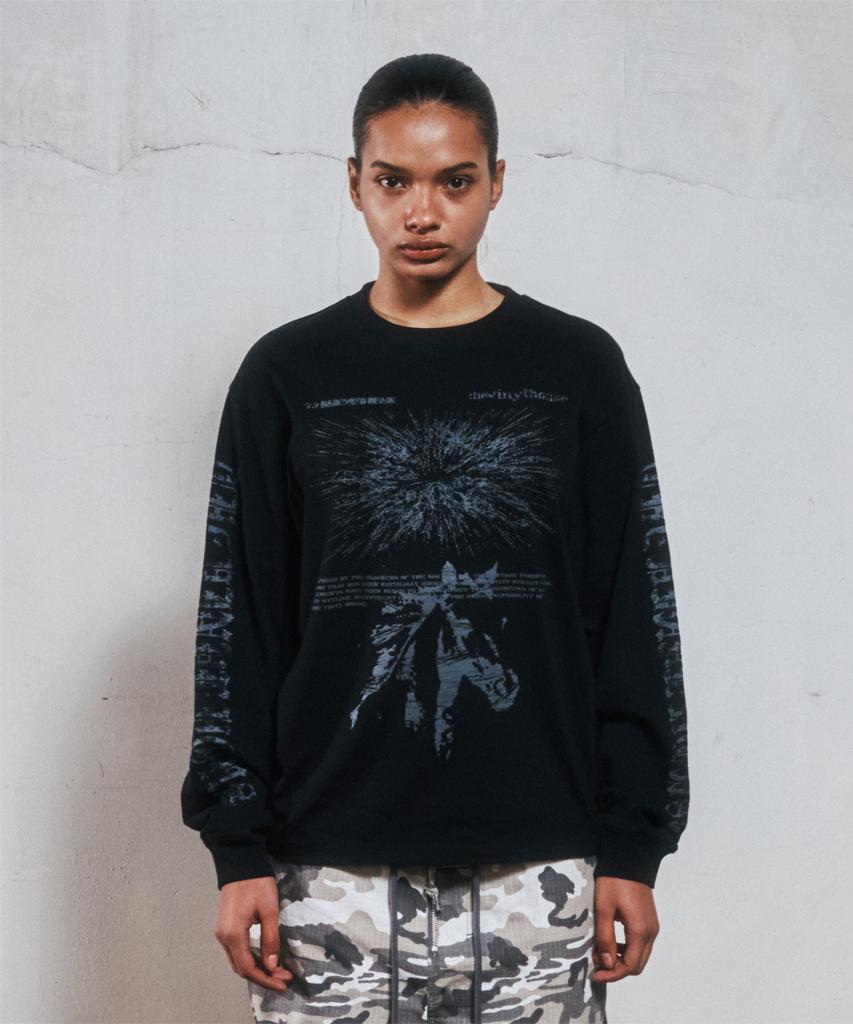 THEVINYLHOUSE Rough Drawing Ls Tee Black