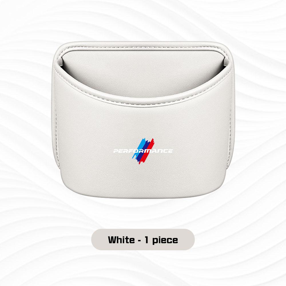 BBJA7 Car Door Cup Holder Box Storage Bin Seat Back Organizer Bag For BMW E46 E87 E60 E90 F48 E70 F15 G20 G30 i4 i7 G02 G05 X1X3 X5 X6