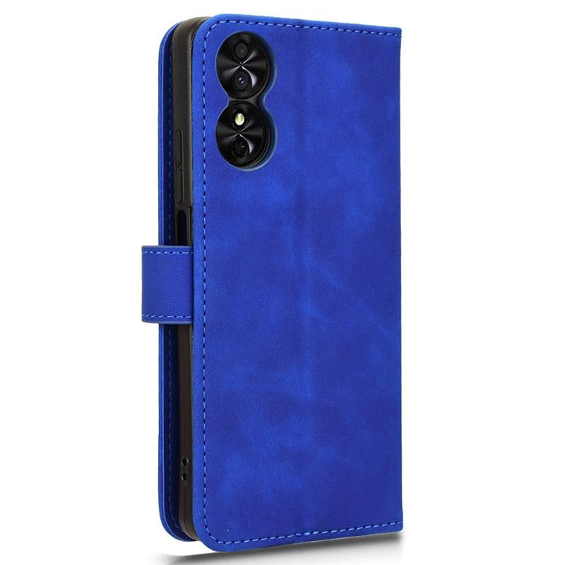 For TCL 50 SE Case PU Leather Folio Stand View Phone Cover Skin-touch