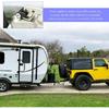 Sun Walker Trailer Tongue Coupler Lock, Dia 1/4 Inch 3/4 Inch Span Anti-Theft Trailer Tongue Lock with Keys, Heavy-Duty Hitch Coupler Locks for Tow