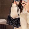 Popular Trendy Women's Korean-style Handbag with Sequins - Versatile Single-shoulder Small Bag