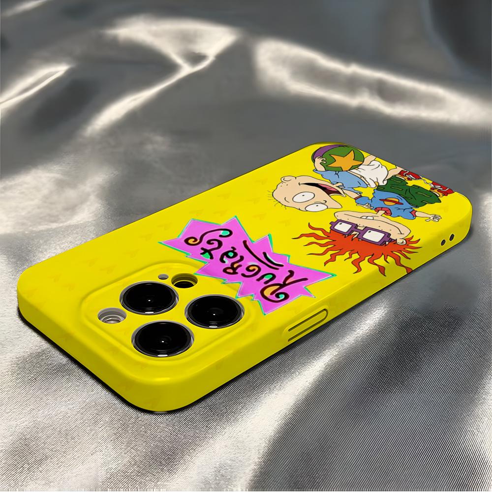 Lovely Funny Cartoon R-Rugrats Phone Case For IPhone 16 Pro Max 15 14 13 12 11 Pro11 Mini 2025 16 Glossy HD Film Cover