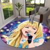 Hannah Montana Okrągły Dywanik, Dywan do Salonu, Sypialni, na Sofę, do Pokoju Zabaw, Antypoślizgowa Mata Podłogowa