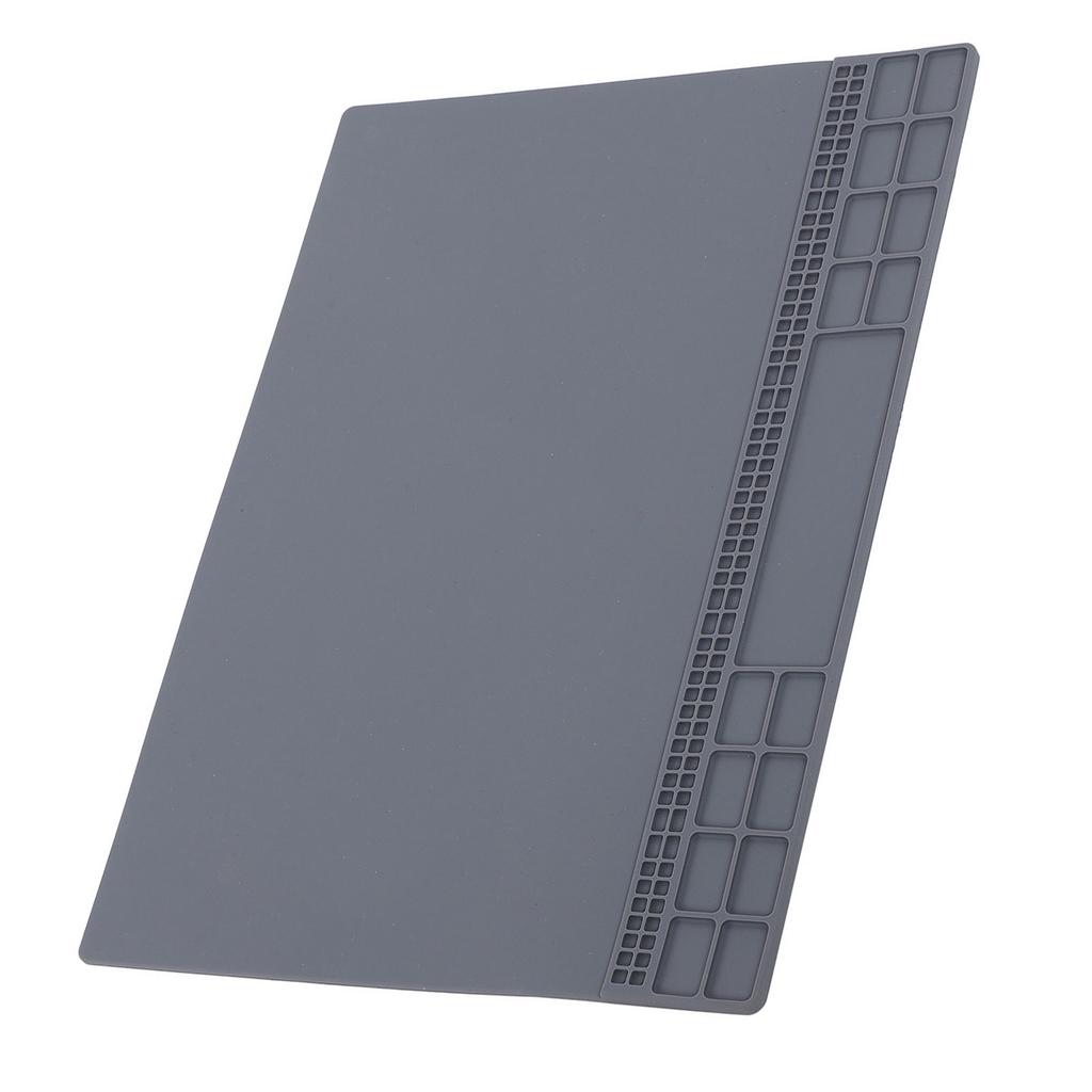 Repair Mat Silicone Heat Resistant Pad Computer Phone Solder Station Tools 350x250x4mmGray