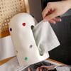 INS-Style Colored Stone Paper Dispenser Creative Gem Napkin Paper Box  Desktop Decoration