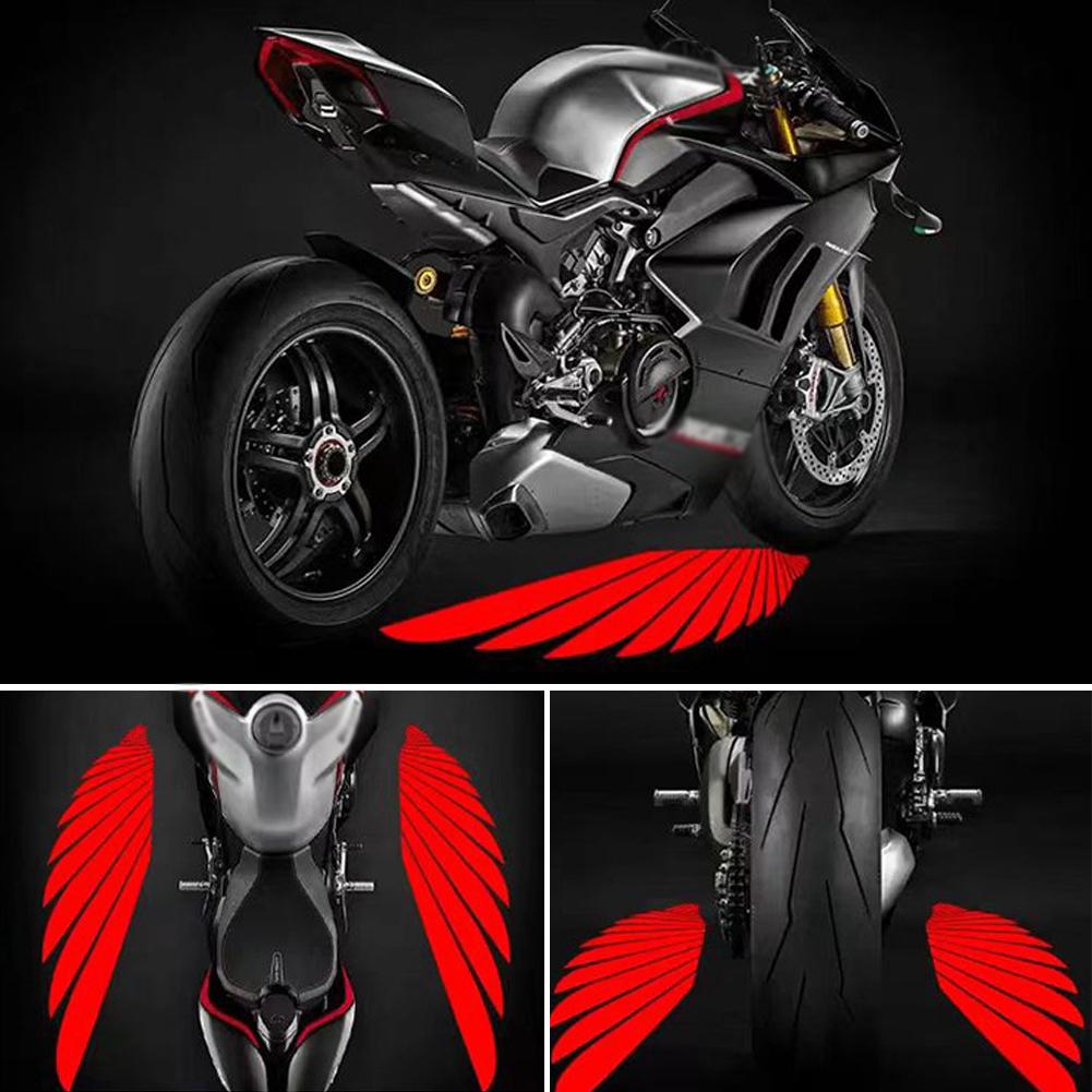 2 buc 12V motocicletă aripi de înger LED sub caroserie proiector lumină fantomă Goldwing bun venit frână stopuri accesorii motociclete