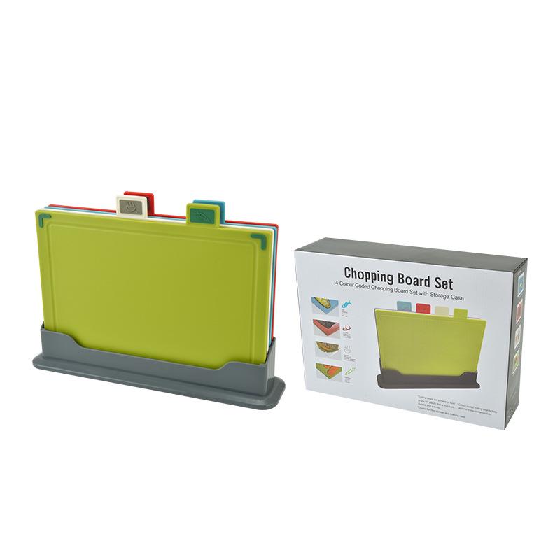 Four-Color Non-Slip Cutting Board Set for Baby & Household Use
