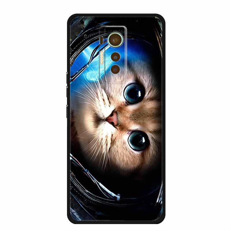 For Tecno Phantom X 2021 Case Animals TPU Silicone Soft Phone Cover Cases for PhantomX 2021 AC8 Protective Shockproof Wolf Shell