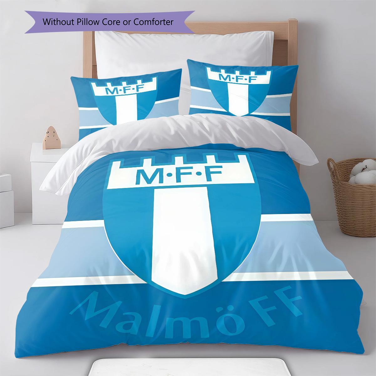 

Malmö FF RugPattern Bedding Quilt Set Quilt Cover Pillowcase Home Decoration Birthday Gift (1 * duvet cover + 2 * pillowcase, without core) 135x200cm